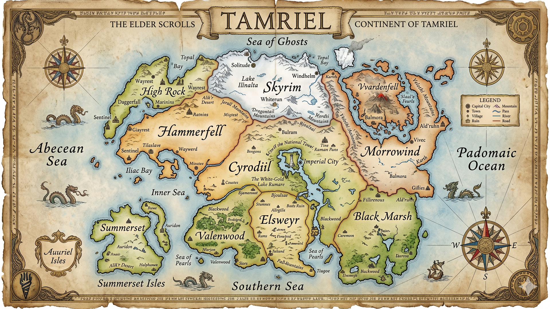Tamriel map